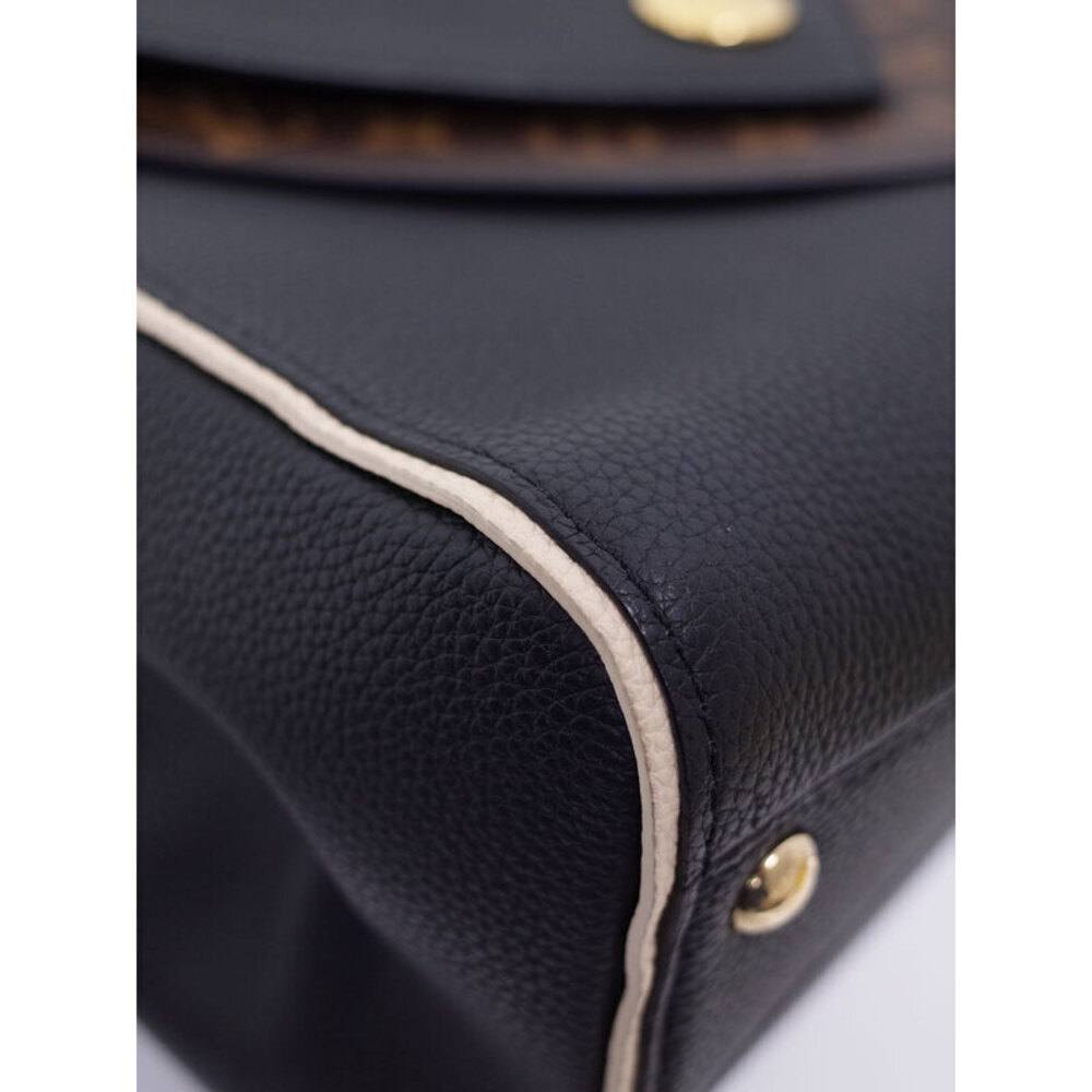 Louis Vuitton Grained Calfskin Monogram Double V 2way handbag Black - Picture 4 of 8
